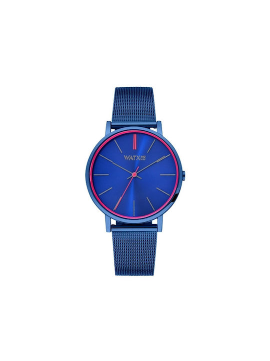 WATX & CO Watch with Blue Metal Bracelet