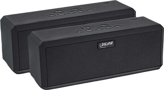 InLine Woom 2x2 Bluetooth Speaker Black