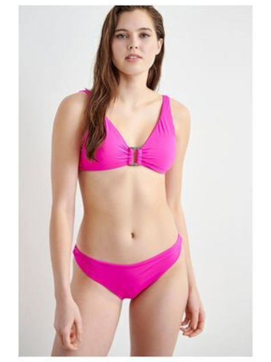 Blu4u Topuri De Bikini Triunghi Cupe D Fuchsia