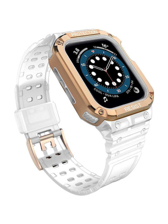 Hurtel Strap Armband Silikon Rosa (Apple Watch 7, 6, 5, 4, 3, 2, SE)