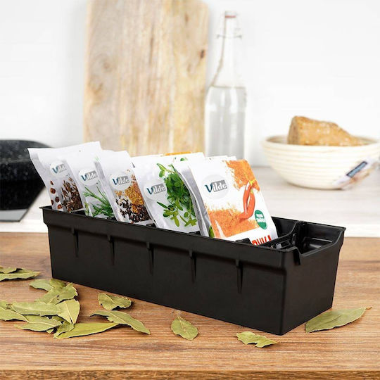Vilde Tabletop Plastic Stand 30x13x8cm Black