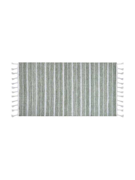 Beliani Rug Rectangular Green