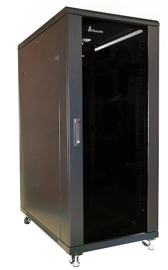 Extralink Επιδαπέδια Καμπίνα Rack 32U Μαύρο EX.14411