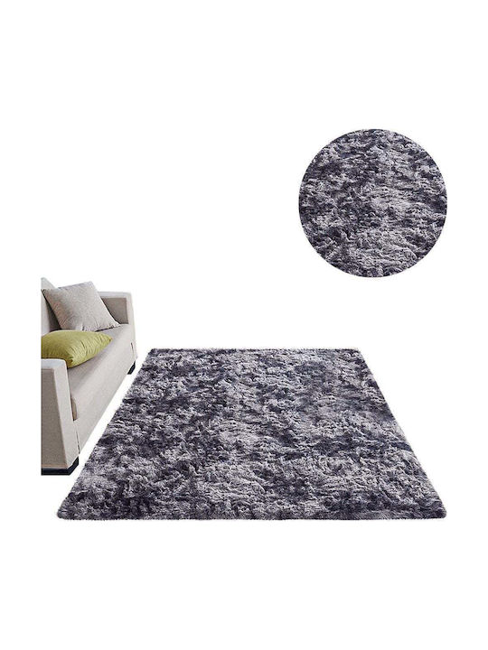 Strado Carpets Rug Rectangular Shaggy Dark Grey