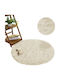 Strado Carpets Rug Round Shaggy Creambeige (beige)