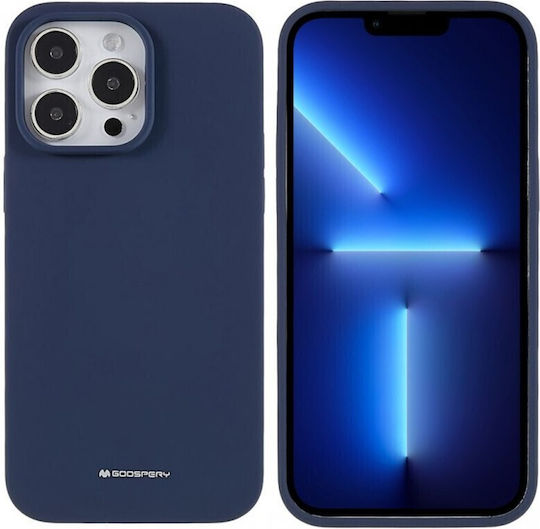 Mercury Back Cover Silicone Navy Blue (iPhone 14 Pro)