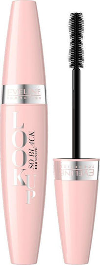 Eveline Look Up So Black Mascara Μαύρο 10ml