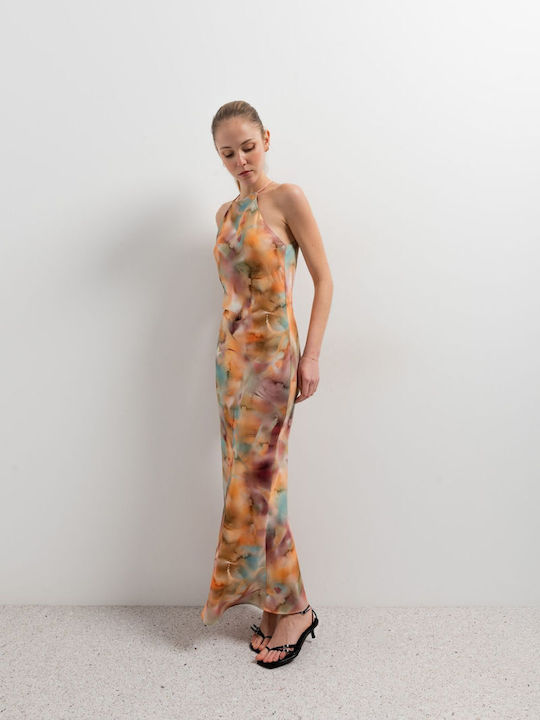 Maxi Trägerkleid mit Print