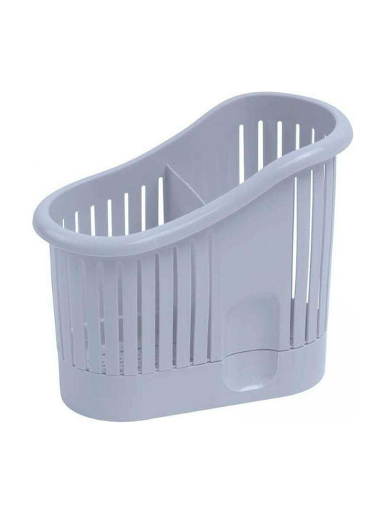 Curver Plastic Grey Cutlery Drainer 14x6.5x14.5cm