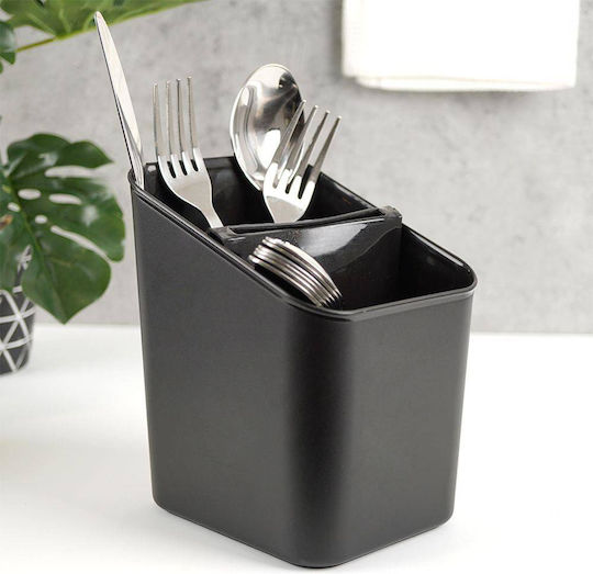 Vilde Plastic Black Cutlery Drainer 14x11x16cm