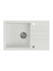 Steiner Drop-In Sink Synthetic Granite with Faucet W78xD50cm Granite White
