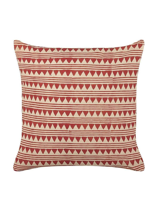 Beliani Sofa-Kissen aus 100% Baumwolle Rote 45x45cm