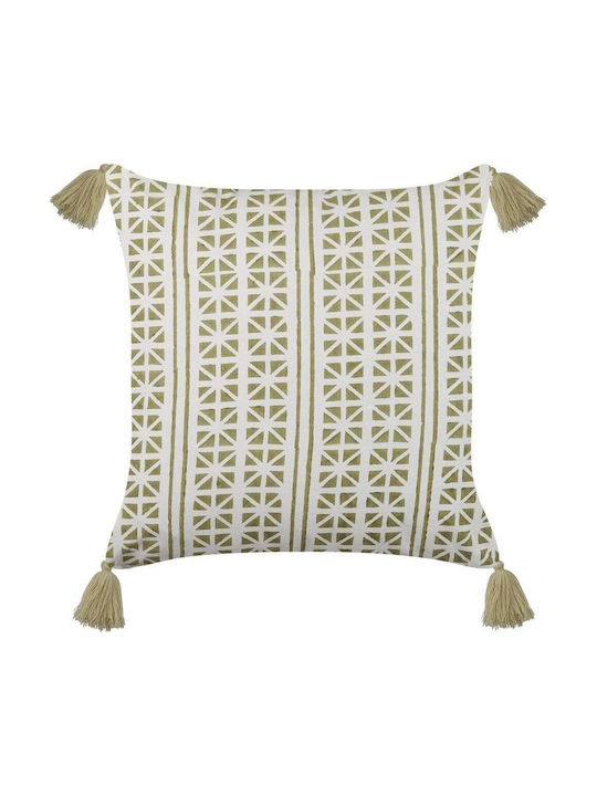 Beliani Perna De Canapea Din 100% Bumbac Verde 45x45cm