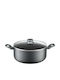 Ambition Valdinox Tiefe Kochtopf aus Aluminium 6lt / 28cm