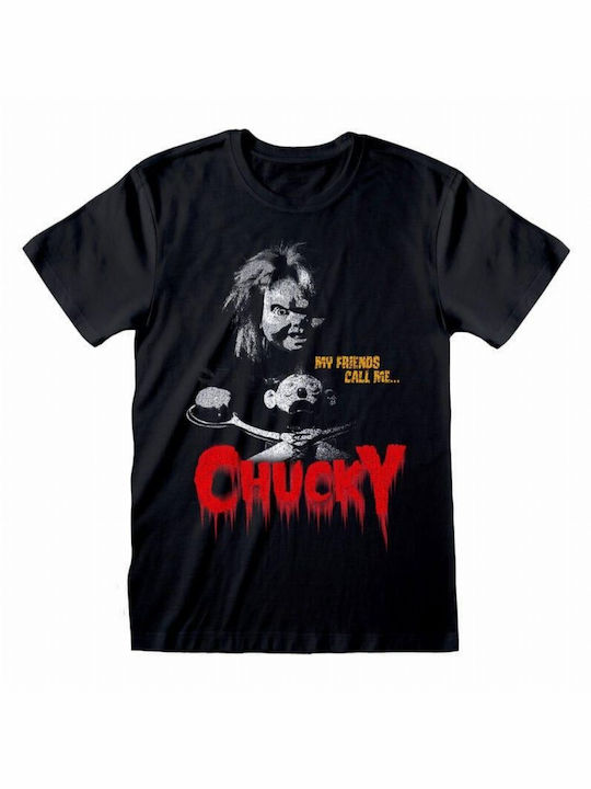 Heroes INC Child's Play - My Friends Call Me Chucky T-shirt Μαύρο