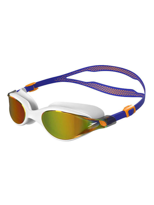Speedo V-class Vue Swimming Goggles Adults White