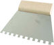 Mega Σπάτουλα Inox Οδοντωτή 10x180mm με Ξύλινη Λαβή 61788