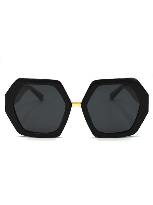 V-store Women's Sunglasses with Black Frame and Black Polarized Lens POL5724BLACK