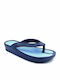 Fengi Damen Sommer Flip Flops Absatz Blau Azur