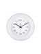 Justaminute Wall Clock Plastic White