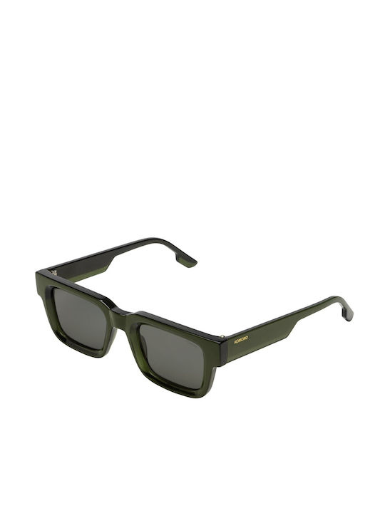 Komono Sunglasses with Green Plastic Frame and Green Lens KOM-S9831