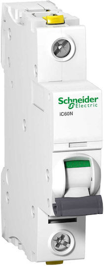 Schneider Electric Αυτόματη Ασφάλεια 6A Μονοπολική AC A9F04106