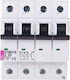 ETI Automatic Circuit Breaker 25A Four-pole AC/DC 002136718