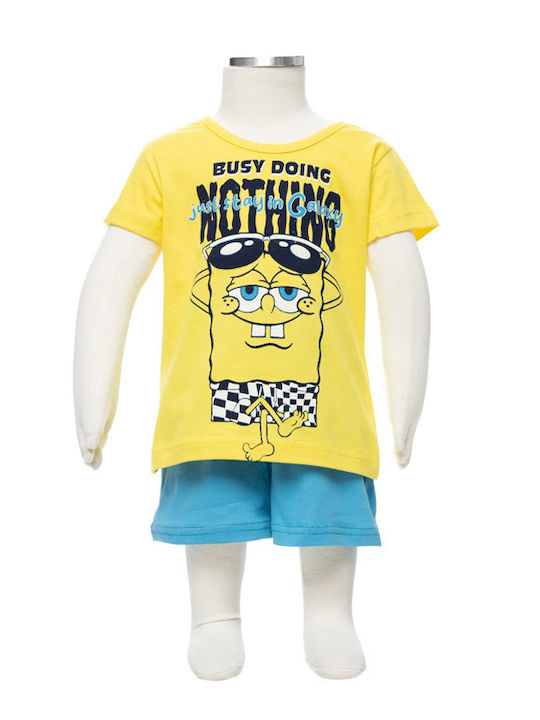 Galaxy Kinder Schlafanzug Sommerlich Yellow
