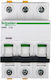 Schneider Electric Αυτόματη Ασφάλεια 2A Τριπολική AC/DC A9F04302