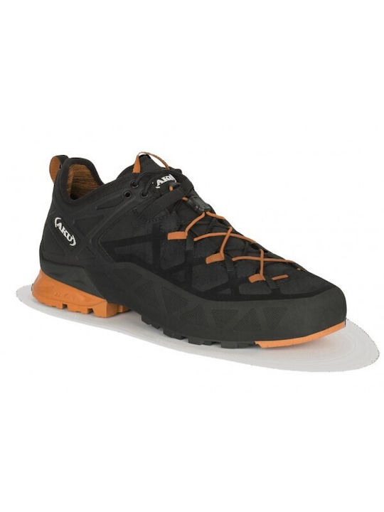 Aku Rock Dfs Herren Wanderschuhe Wasserdicht mit Gore-Tex Membran Schwarz