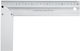 Vorel Regulă De Unghiuri Pentru Tâmplari Din Aluminiu Lungime 25cm