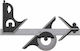 Limit Limit Electricians Steel Angle Ruler Length 30cm with Protractor
