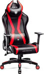 Diablo X-Horn 2.0 King Artificial Leather Gaming Chair with Adjustable Arms Red