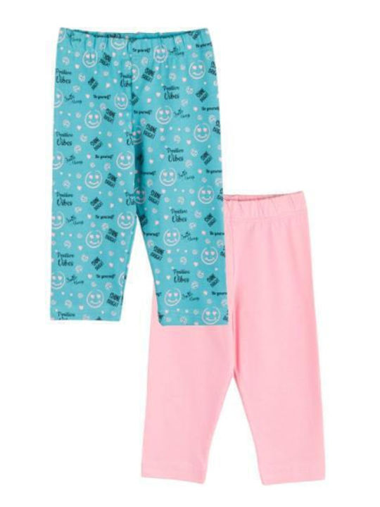 Joyce Kids Leggings Set Capri Pink