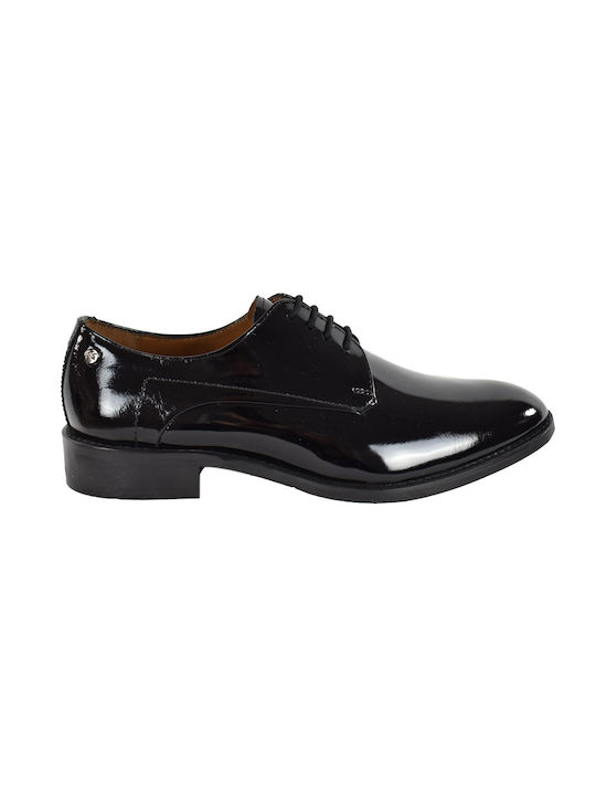 Giacomo Carlo Men's Leather Casual Shoes Black