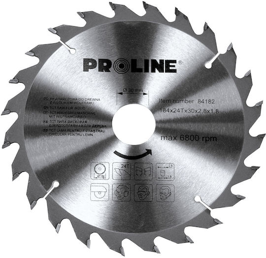 Proline Δίσκος Κοπής Ξύλου με 18 Δόντια 160mm