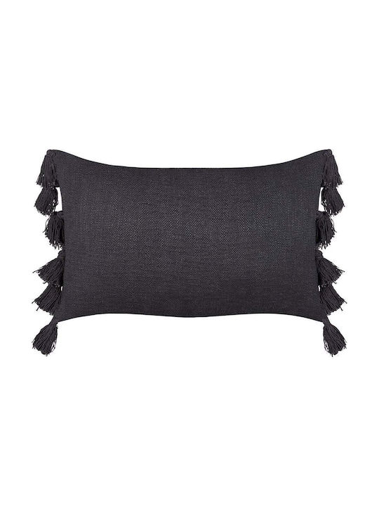 Beliani Μαξιλάρι Καναπέ από 100% Βαμβάκι Grey 35x55εκ.