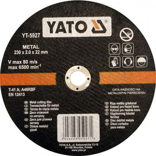 Yato Cutting Disc Metal Hole Diameter 230mm 1pcs