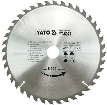 Yato Disc de tăiere Lemn 250mm