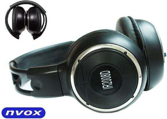 NVOX Wireless On Ear Headphones Black IR8512