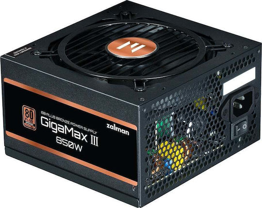 Zalman GigaMax III 850W Black Computer Power Supply Full Wired 80 Plus Bronze