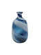 Artekko Vază Decorativă Sticlă Mayron Albastru 19x19x40cm 1buc
