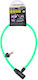 Dunlop Bicycle Cable Lock with Key Green
