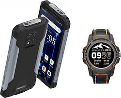 Hammer Construction & Watch Plus Dual SIM (6GB/128GB) Ανθεκτικό Smartphone Ασημί