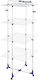 Leifheit Pegasus Folding Floor Clothes Drying Rack Made of Metal with 45m Hanging Length