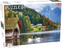 Tactic Puzzle 500 Landscape Swans On A Lake