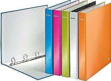 Leitz Mappe mit 4 Ringen für Papier A4 Lila 1Stück