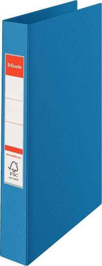 Esselte Clipboard with 4 Rings Accordion for Paper A4 Blue 1pcs