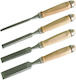 Mega Meißel Breite 24mm mit Hölzernes Griff Set 4Stück