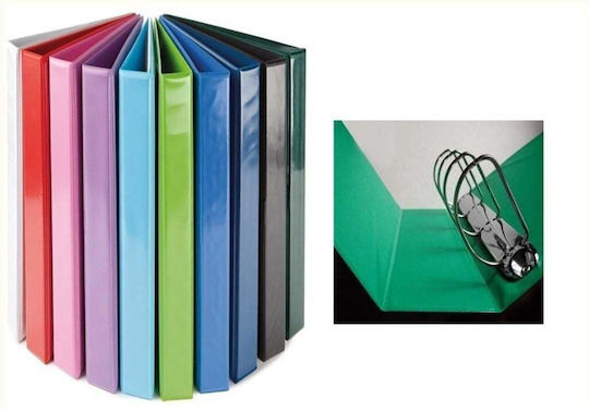 Panta Plast Clipboard with 4 Rings for Paper A4 Black 1pcs